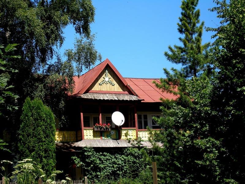 Maľovaná fasáda ždiarskeho domu